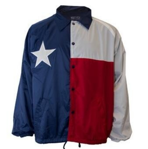Tiger Hill Texas Flag Windbreaker Jacket size XL - Picture 2 of 10